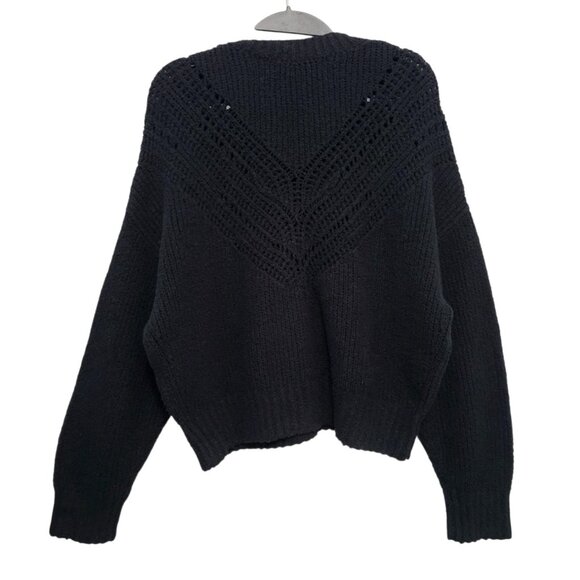 IRO Arresispe Black Open Knit Sweater Pullover - Picture 6 of 13